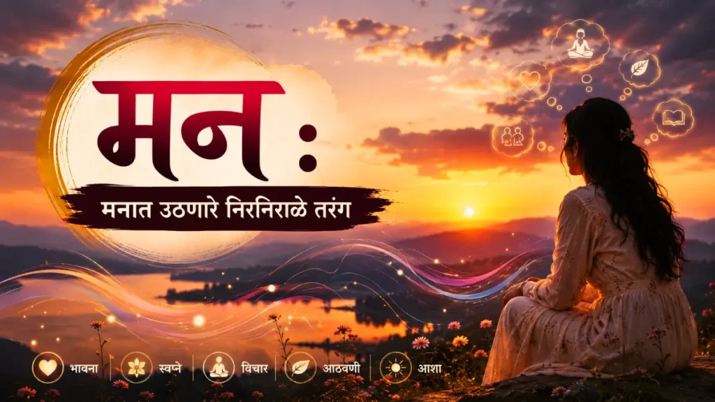 मनातील भावना मराठी लेख, Manatil Bhavna Marathi Lekh, मराठी लेख संग्रह मन, Marathi Lekh Sangrah Mind, मनात उठणाऱ्या भावना,