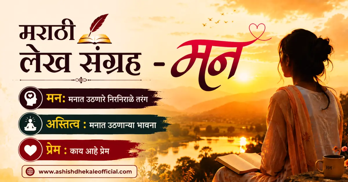 मनातील भावना मराठी लेख, Manatil Bhavna Marathi Lekh, मराठी लेख संग्रह मन, Marathi Lekh Sangrah Mind,