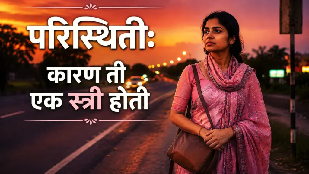 Paristhiti Marathi Lekh, परिस्थिती मराठी लेख, कारण ती एक स्त्री होती, मराठी लेख संग्रह परिस्थिति,
